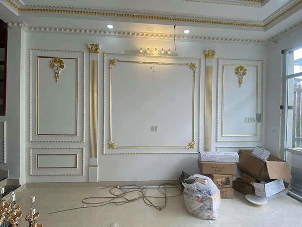 40 mẫu tường trang trí phào chỉ Pu tân cổ điển đẹp báo giá thi công phào chỉ pu, phào chỉ pu tân cổ điển, thi công phào chỉ PU
