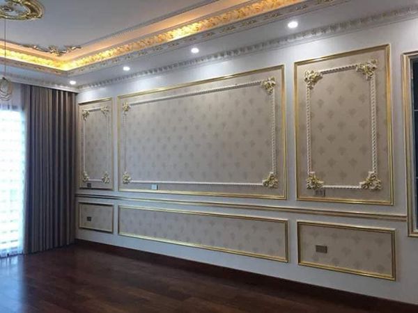 40 mẫu tường trang trí phào chỉ Pu tân cổ điển đẹp báo giá thi công phào chỉ pu, phào chỉ pu tân cổ điển, thi công phào chỉ PU